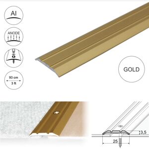 Cayrus (0.93m, Gold) A12 25mm Anodised Aluminium Flat Door Threshold Strip Cayrus (0.93m, Gold) A12 25mm Anodised Aluminium Flat Door Threshold Strip