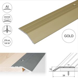 Cayrus (2.7m, Gold) A11 40mm Anodised Aluminium Door Threshold Ramp Profile Cayrus (2.7m, Gold) A11 40mm Anodised Aluminium Door Threshold Ramp Profile