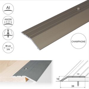 Cayrus (0.9m, Champagne) A11 40mm Anodised Aluminium Door Threshold Ramp Profile Cayrus (0.9m, Champagne) A11 40mm Anodised Aluminium Door Threshold Ramp Profile