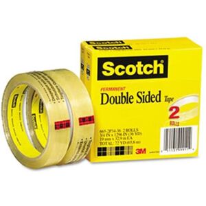 3M 665 Double-Sided Tape .75 X 1296 3 core transparent 2 Rls 3M 665 Double-Sided Tape .75 X 1296 3 core transparent 2 Rls