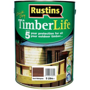 Rustins Quick Dry Timberlife - Dark Mahogany 5ltr Rustins Quick Dry Timberlife - Dark Mahogany 5ltr
