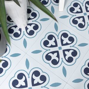 d-c-fix ORIENTAL FLOWER peel and stick vinyl floor tiles (30.48cm x 30.48cm) pack qty 11 d-c-fix ORIENTAL FLOWER peel and stick vinyl floor tiles (30.48cm x 30.48cm) pack qty 11