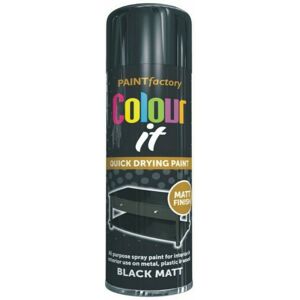 Rapide 250ml Black Spray Paint Matt finish Interior & Exterior Wood Metal Rapide 250ml Black Spray Paint Matt finish Interior & Exterior Wood Metal