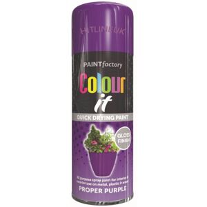 Rapide 400ml Proper Purple Gloss Spray for Car Van Bike wood Plastic Metal Rapide 400ml Proper Purple Gloss Spray for Car Van Bike wood Plastic Metal