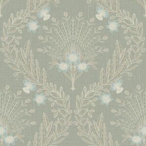Grandeco Flora Sage Green Blue Wallpaper Flowers Nature Modern Textured Vinyl Grandeco Flora Sage Green Blue Wallpaper Flowers Nature Modern Textured Vinyl