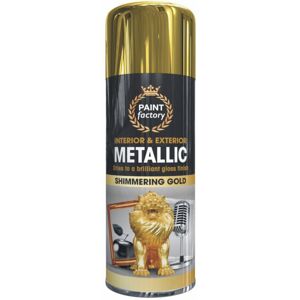 Rapide 400ml METALLIC GOLD Spray Paint Aerosol Gloss Wood Metal Plastic Paint Rapide 400ml METALLIC GOLD Spray Paint Aerosol Gloss Wood Metal Plastic Paint