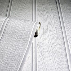 Arthouse Grey Faux Effect Wallpaper Tongue And Groove Style Painted Effect Wooden Panels Arthouse Grey Faux Effect Wallpaper Tongue And Groove Style Painted Effect Wooden Panels
