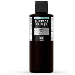 Prince August Black Acrylic Model Paint - Surface Primer 200mL Prince August Black Acrylic Model Paint - Surface Primer 200mL