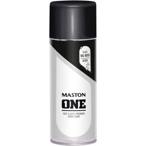 Maston Spray Paint ONE - Gloss black RAL9005 400ml Maston Spray Paint ONE - Gloss black RAL9005 400ml