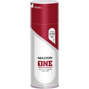 Maston Spray Paint ONE - Gloss Flame Red RAL3000 400ml Maston Spray Paint ONE - Gloss Flame Red RAL3000 400ml