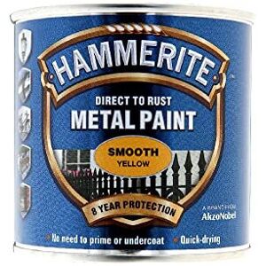 Hammerite - Direct to Rust Metal Paint - Yellow - Paint Hammerite - Direct to Rust Metal Paint - Yellow - Paint