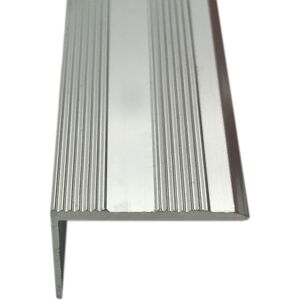 Royale (3ft, Silver) Stair Nosing 15mm Threshold Trim/Edging 3ft or 9ft Royale (3ft, Silver) Stair Nosing 15mm Threshold Trim/Edging 3ft or 9ft