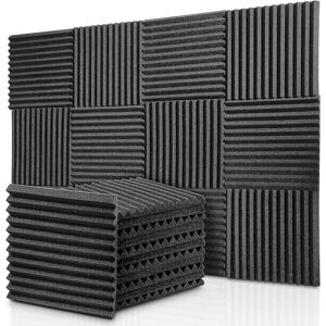 Unbranded 12-pack Acoustic Foam Panels Wedges, Fireproof Soundproofing Foam Noise Cancelli Unbranded 12-pack Acoustic Foam Panels Wedges, Fireproof Soundproofing Foam Noise Cancelli