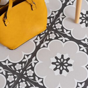 Fine Decor DAPHNE BLACK peel and stick vinyl floor tiles Fine Decor DAPHNE BLACK peel and stick vinyl floor tiles