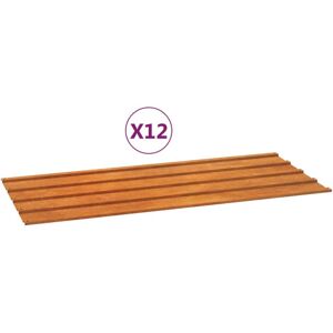 vidaXL Roof Panels Rusty Steel 100x44cm - Roof Panels vidaXL Roof Panels Rusty Steel 100x44cm - Roof Panels