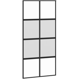 (black, 102.5 x 205 cm/half frosted) vidaXL Sliding Door Inner Glass Door Slidin (black, 102.5 x 205 cm/half frosted) vidaXL Sliding Door Inner Glass Door Slidin
