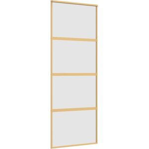 (gold, 76 x 205 cm/frosted) vidaXL Sliding Door Inner Glass Door Sliding Barn Do (gold, 76 x 205 cm/frosted) vidaXL Sliding Door Inner Glass Door Sliding Barn Do