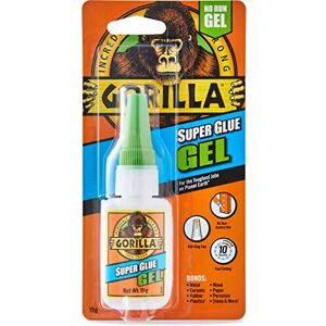 Gorilla Super Glue Gel, 15g ? All Purpose, Fast Setting, No-Run Formula with Ant Gorilla Super Glue Gel, 15g ? All Purpose, Fast Setting, No-Run Formula with Ant