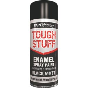 Rapide 400ML TOUGH STUFF ENAMEL BLACK MATT SPRAY PAINT METAL PLASTIC Rapide 400ML TOUGH STUFF ENAMEL BLACK MATT SPRAY PAINT METAL PLASTIC