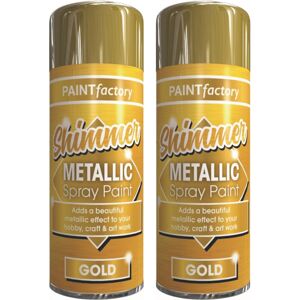 Rapide 2 x 200ml Shimmering Metallic Gold Spray Paint Matt Gloss Wood Metal Rapide 2 x 200ml Shimmering Metallic Gold Spray Paint Matt Gloss Wood Metal