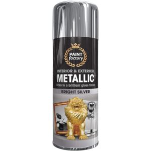 Paint Factory All Purpose Silver Metallic, 400 ml Paint Factory All Purpose Silver Metallic, 400 ml