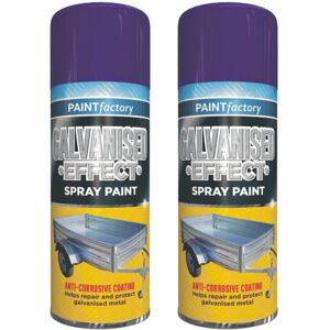 Rapide 2 x 400ml Galvanised Effect Spray Anti Corrosive Coat Protect Metal Rapide 2 x 400ml Galvanised Effect Spray Anti Corrosive Coat Protect Metal