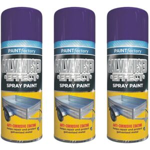 Rapide 3 x 400ml Galvanised Effect Spray Anti Corrosive Coat Protect Metal Rapide 3 x 400ml Galvanised Effect Spray Anti Corrosive Coat Protect Metal