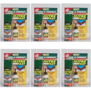 Everbuild Mitre Fast Instant Bonding Adhesive Kit, 50 g Adhesive, 200 ml Activat Everbuild Mitre Fast Instant Bonding Adhesive Kit, 50 g Adhesive, 200 ml Activat