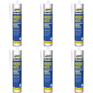 Everbuild Everflex Mirror Mate Mirror Adhesive, White, 290 ml MIRROR (P Everbuild Everflex Mirror Mate Mirror Adhesive, White, 290 ml MIRROR (P