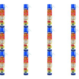 Everbuild Fix and Fill Quick Setting Expanding Foam, 750 ml EVFF7 (Pack of 12) Everbuild Fix and Fill Quick Setting Expanding Foam, 750 ml EVFF7 (Pack of 12)