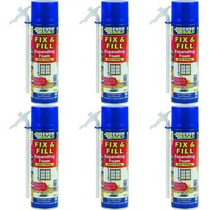Everbuild Fix and Fill Quick Setting Expanding Foam, 500 ml EVFF5 (Pack of 6) Everbuild Fix and Fill Quick Setting Expanding Foam, 500 ml EVFF5 (Pack of 6)