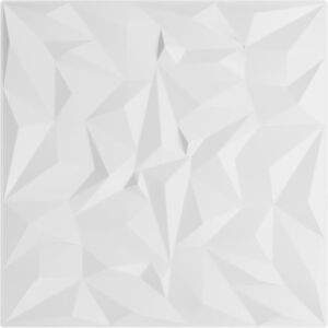vidaXL White 3D Wall Panels - 48 pcs, 50x50 cm - Wall Decor vidaXL White 3D Wall Panels - 48 pcs, 50x50 cm - Wall Decor