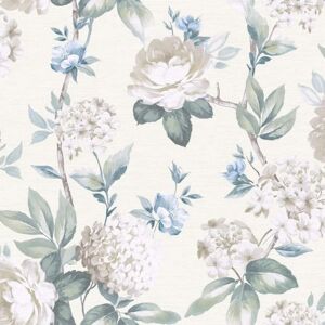 Arthouse Keeka Floral Blue Cream Wallpaper Flowers Nature Classic Arthouse Keeka Floral Blue Cream Wallpaper Flowers Nature Classic