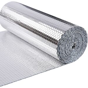 VOUNOT Insulation Roll Radiator Foil 20m x 60cm x 3mm, Double Aluminum Bubble Fo VOUNOT Insulation Roll Radiator Foil 20m x 60cm x 3mm, Double Aluminum Bubble Fo