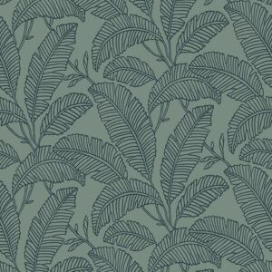 Grandeco Vertical Art Attitude Palm Leaves Green Wallpaper A66401 Grandeco Vertical Art Attitude Palm Leaves Green Wallpaper A66401