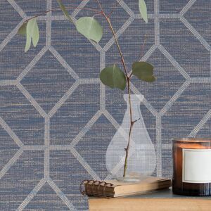 Boutique by Graham & Brown Boutique Asscher Sapphire Geometric Paste-the-Wall Wallpaper Navy & Sapphire Eco Boutique by Graham & Brown Boutique Asscher Sapphire Geometric Paste-the-Wall Wallpaper Navy & Sapphire Eco