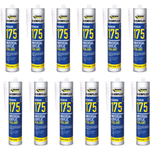 Everbuild 175 Universal Acrylic Sealant White 300ml - Pack of 12 Everbuild 175 Universal Acrylic Sealant White 300ml - Pack of 12