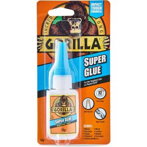 Gorilla Super Glue 15g All Purpose Impact Tough & Fast Setting with Anti-Clog C Gorilla Super Glue 15g All Purpose Impact Tough & Fast Setting with Anti-Clog C