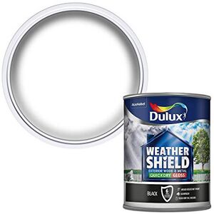 Dulux Weather Shield Quick Dry Gloss Paint, 750 ml - Black Dulux Weather Shield Quick Dry Gloss Paint, 750 ml - Black