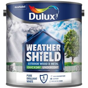 Dulux - Weathershield Quick Dry Undercoat 2.5L - Pure Brilliant White Dulux - Weathershield Quick Dry Undercoat 2.5L - Pure Brilliant White