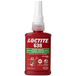 Loctite 638, High Strength Adhesive for securing cylindrical parts to shafts, Anaerobic Loctite 638, High Strength Adhesive for securing cylindrical parts to shafts, Anaerobic