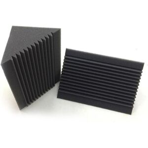 Unbranded 6 Pcs Acoustic Foam Charcoal/black Trap Sound Absorption Studio Soundproofing Co Unbranded 6 Pcs Acoustic Foam Charcoal/black Trap Sound Absorption Studio Soundproofing Co