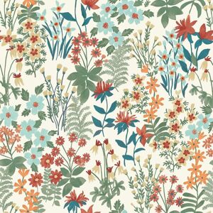 Grandeco Floral Multicoloured Wallpaper Garden Flowers Textured Grandeco Floral Multicoloured Wallpaper Garden Flowers Textured