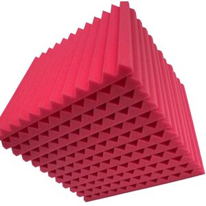 Unbranded (Red, 24pcs) 12/24pcs Acoustic Panels Studio Acoustic Foam Sound Foam Sound Proo Unbranded (Red, 24pcs) 12/24pcs Acoustic Panels Studio Acoustic Foam Sound Foam Sound Proo