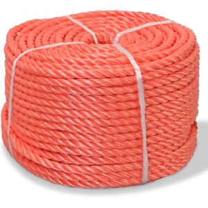 vidaXL 12 mm Orange Twisted Rope - Rope vidaXL 12 mm Orange Twisted Rope - Rope