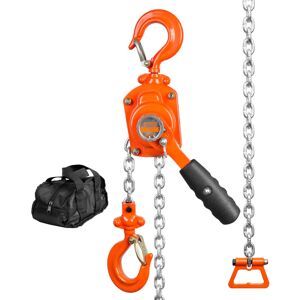 VEVOR Manual Lever Chain Hoist 1/2 Ton 1100 lbs Capacity 5 FT Come Al VEVOR Manual Lever Chain Hoist 1/2 Ton 1100 lbs Capacity 5 FT Come Al