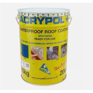 Cromar Acrypol Grey 20kg Flat Waterproof Roof Coating with Fibres - All-Weather, Flexib Cromar Acrypol Grey 20kg Flat Waterproof Roof Coating with Fibres - All-Weather, Flexib