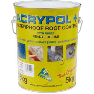 Cromar Acrypol Flat Waterproof Roof Protection Coating With Fibres Grey 5kg Cromar Acrypol Flat Waterproof Roof Protection Coating With Fibres Grey 5kg