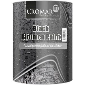 CROMAR Black Bitumen Paint WaterProof WeatherProof 1Ltr CROMAR Black Bitumen Paint WaterProof WeatherProof 1Ltr