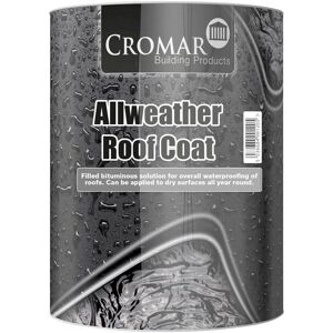 Cromar All Weather Roof Coat Paint Bitumen Waterproof Roof Compound 5 Litre Cromar All Weather Roof Coat Paint Bitumen Waterproof Roof Compound 5 Litre